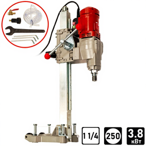 Дрель алмазного сверления DCK KZZ02-250A 3800Вт до 250мм